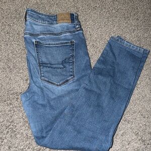 American Eagle Denim Blue Jeggings